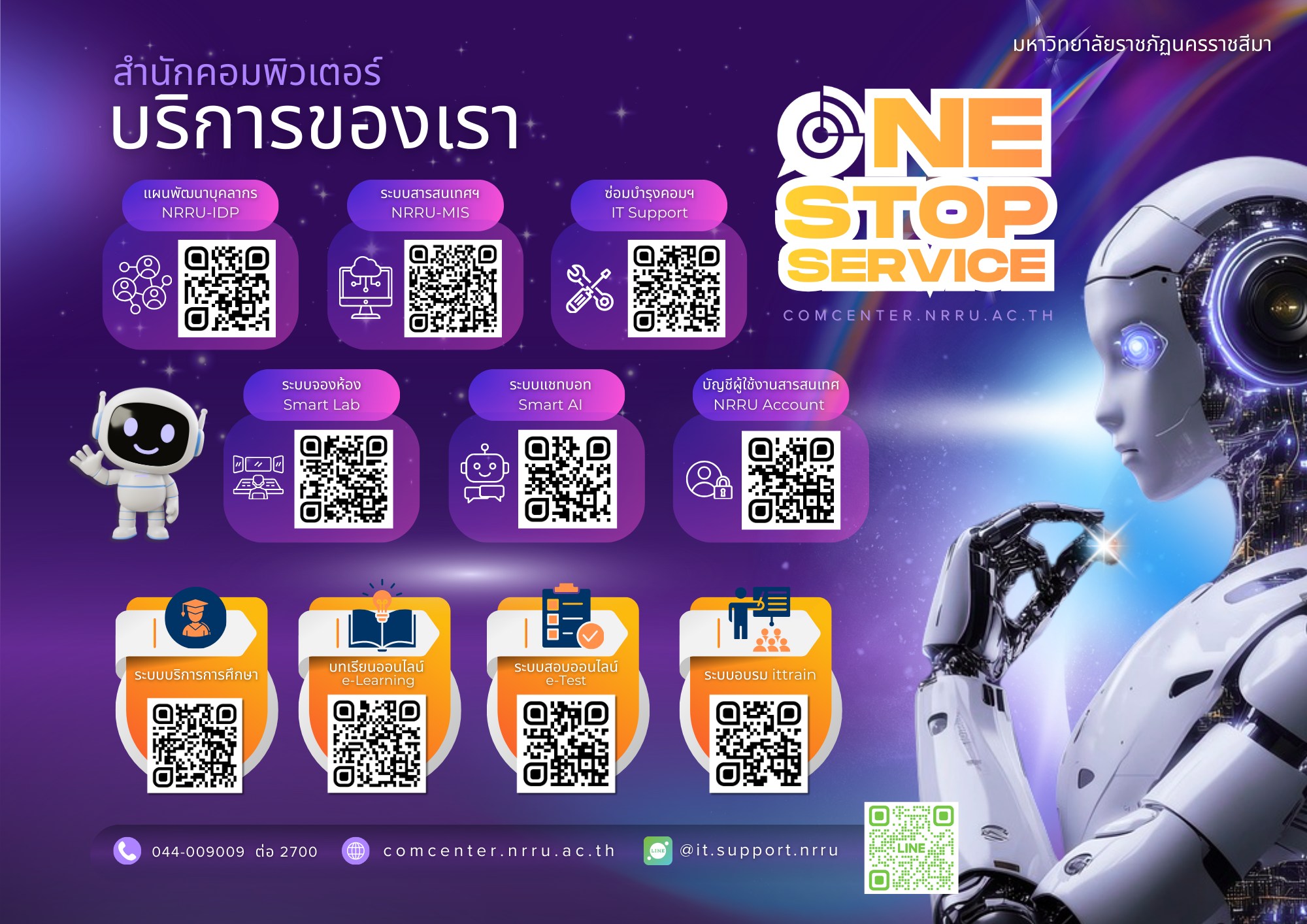 OneStopServices บริการของเรา สำนักคอมพิวเตอร์