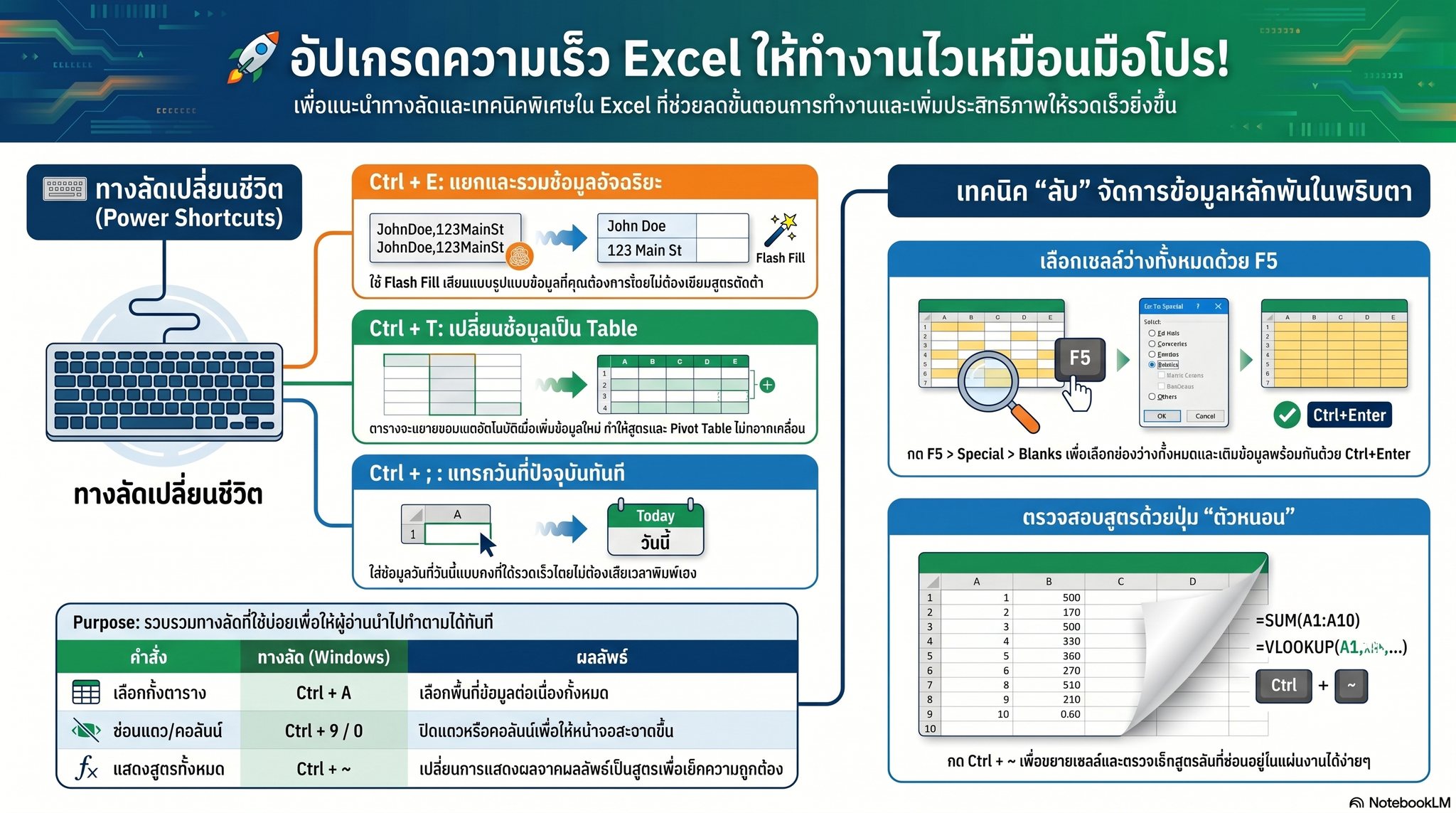 พลิกโฉมการทำงานด้วย Excel ให้เหมือนมือโปร